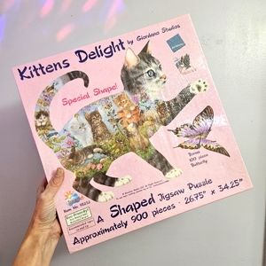 Kittens Delight Special Shape Approx. 900 Piece Jigsaw Puzzle. Sealed New